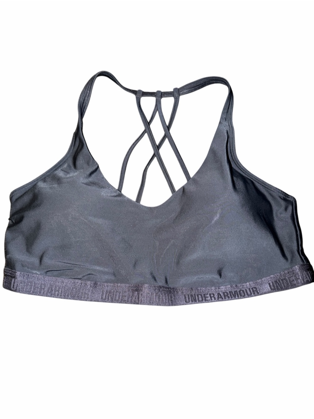 Under Armour Black Crisscross Strappy Sports Bra
